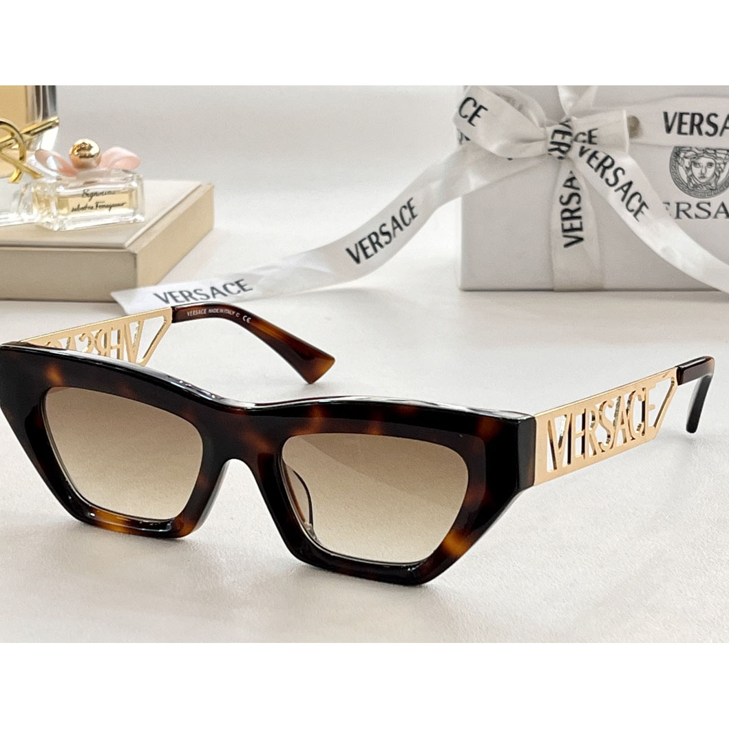 Versace 90s Vintage Logo Cat-Eye Sunglasses     VE4967  - everydesigner