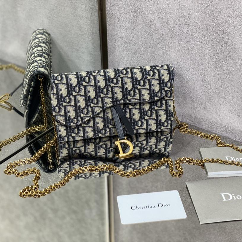 Dior Long Saddle Wallet With Chain - everydesigner