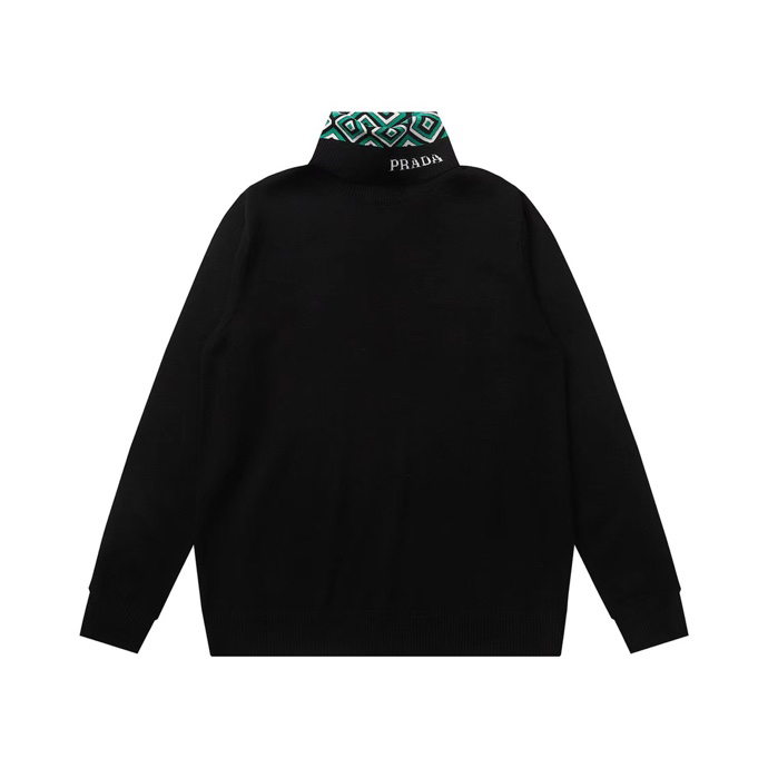 Prada Worsted-Wool Mock-Neck Sweater - everydesigner