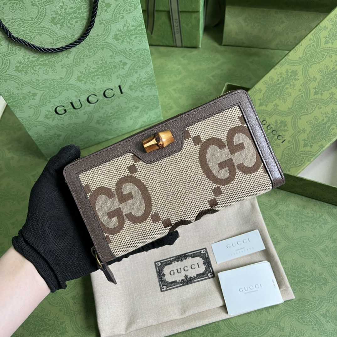 Gucci Diana Jumbo GG Wallet(19*10*3cm)    - everydesigner