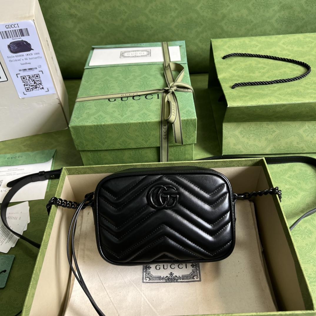 Gucci GG Marmont Mini Shoulder Bag(25-19-7cm) - everydesigner