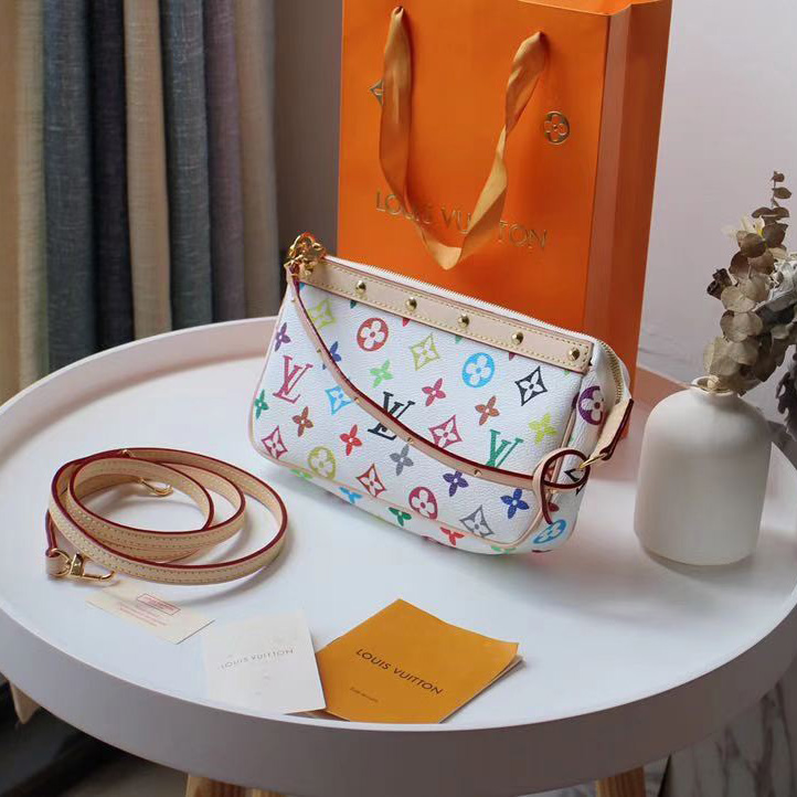 Louis Vuitton x Takashi Murakami Pochette Accessoires Clutch Bag(22-13cm) - everydesigner