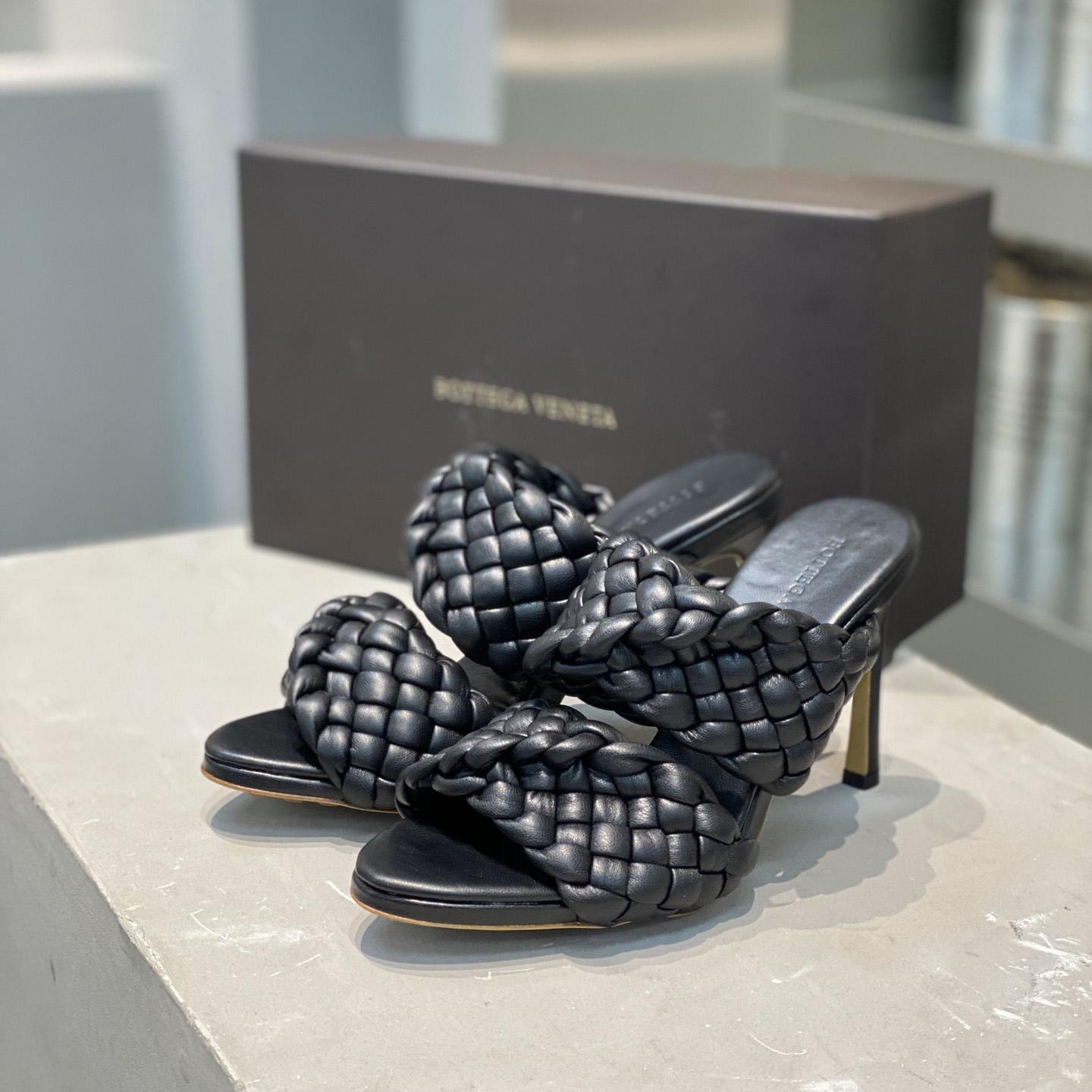 Bottega Veneta Curve Twisted And Padded Intreccio Leather Mules - everydesigner