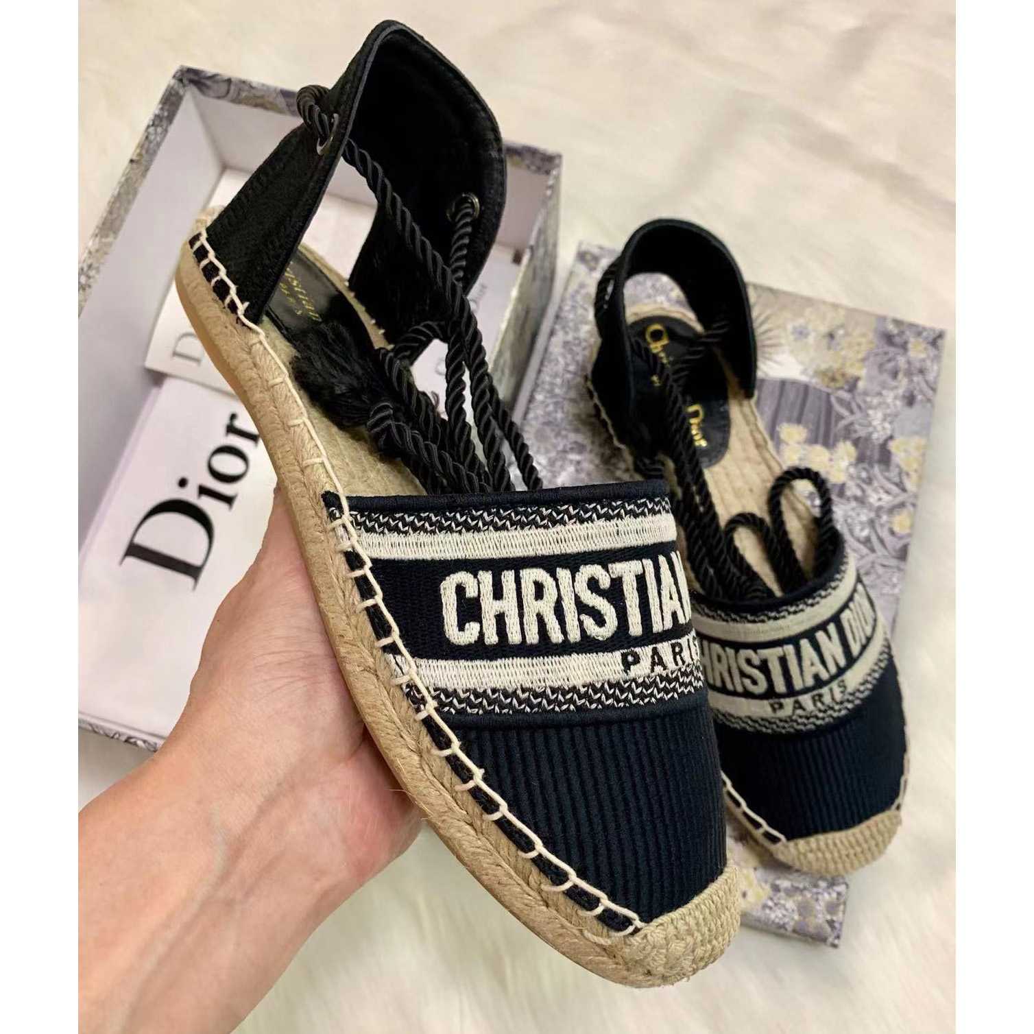 Dior Paris Vintage Espadrille Sandals - everydesigner