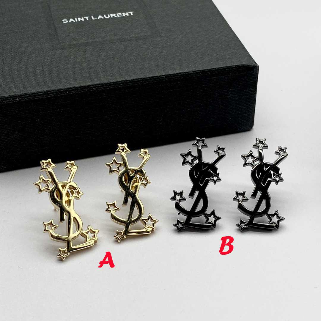 Saint Laurent YSL Logo Earrings - everydesigner