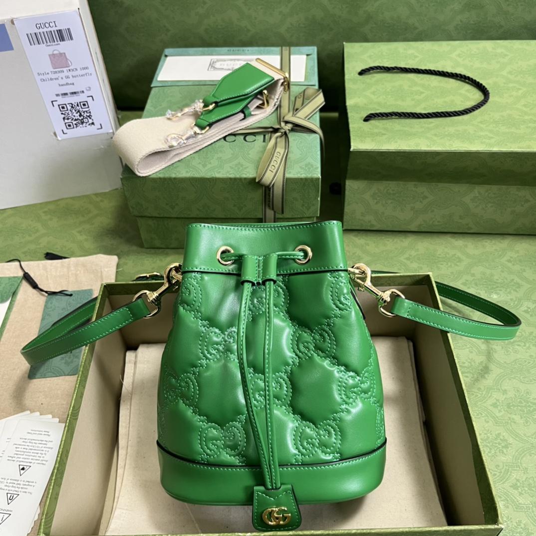 Gucci GG Matelassé Bucket Bag (17*20*10cm) - everydesigner