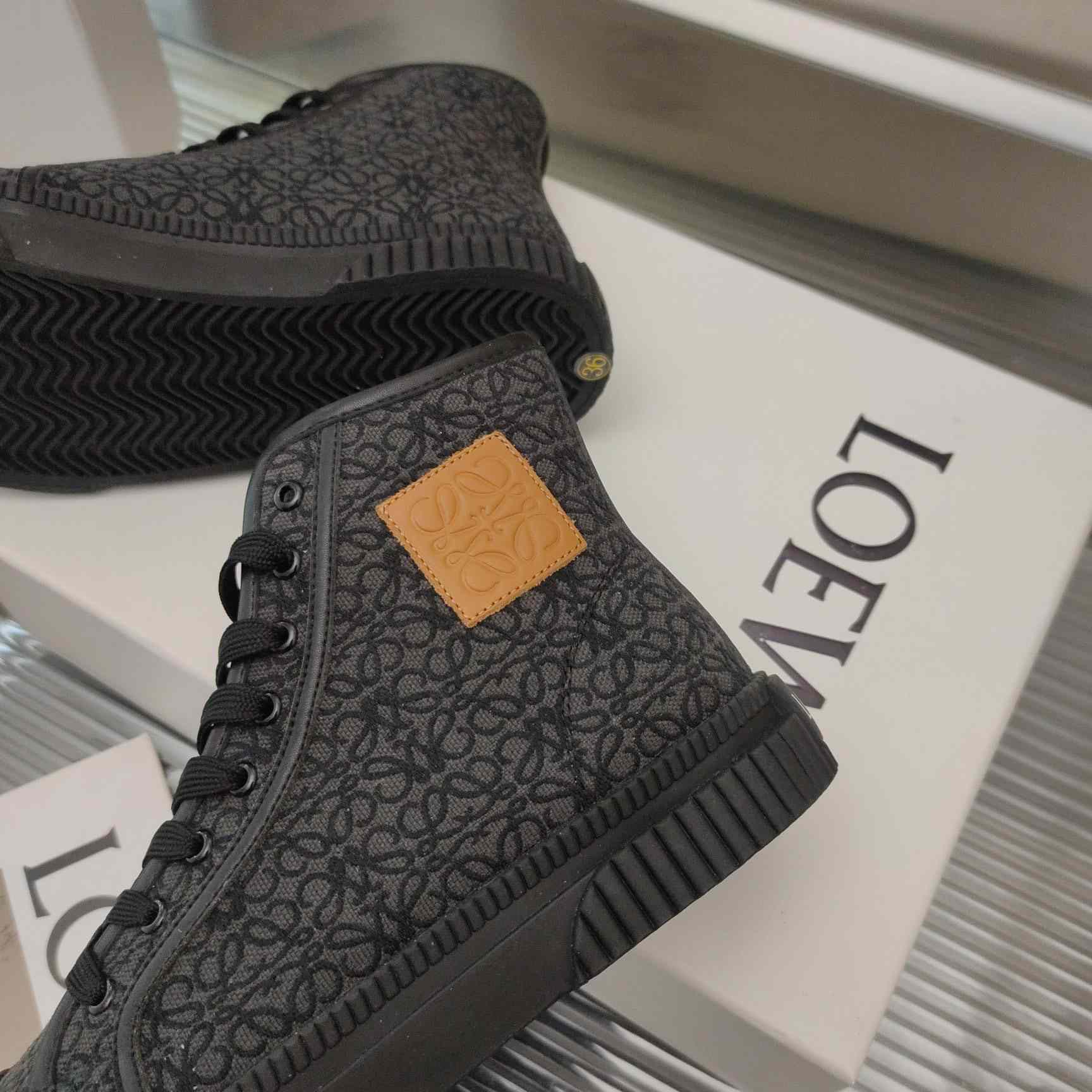 Loewe Anagram High Top Sneaker In Canvas - everydesigner