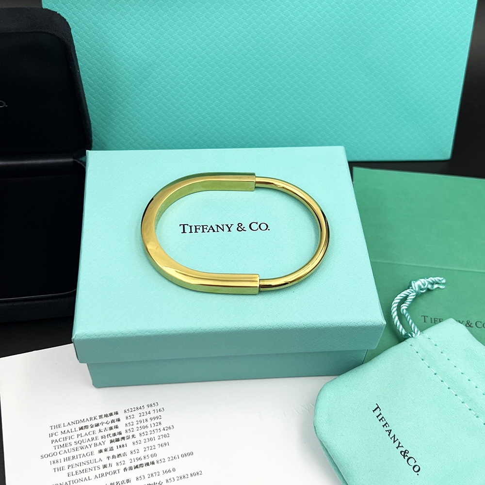 Tiffany&CO Lock Bangle In Yellow Gold - everydesigner