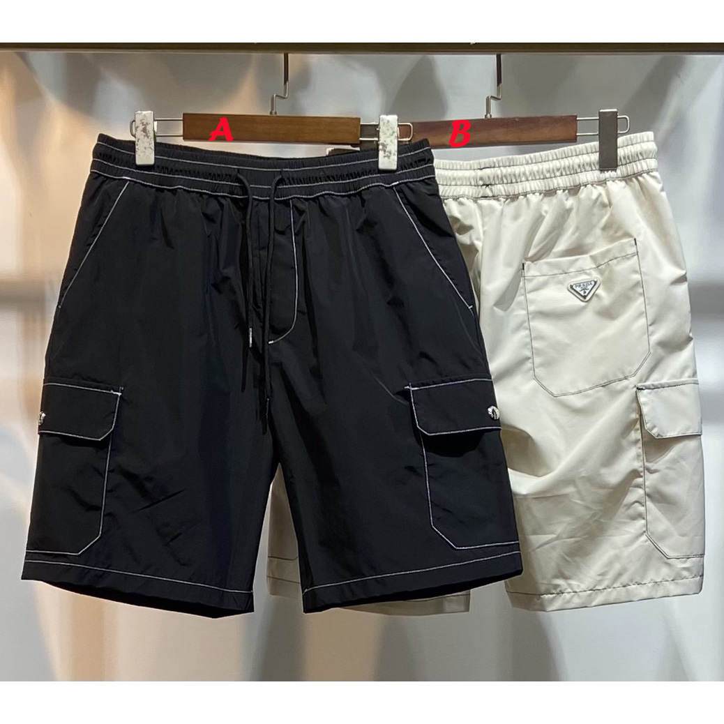 Prada Logo Cotton Shorts - everydesigner