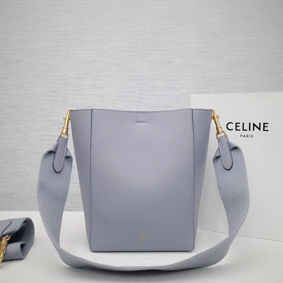 Celine Sangle Small Bucket Bag In Soft Grained Calfskin - everydesigner