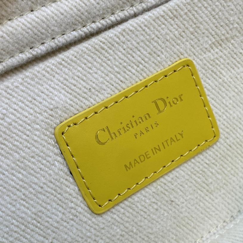 Dior Denim Macrocannage Lady D-Joy Yellow(26*6*14cm) - everydesigner