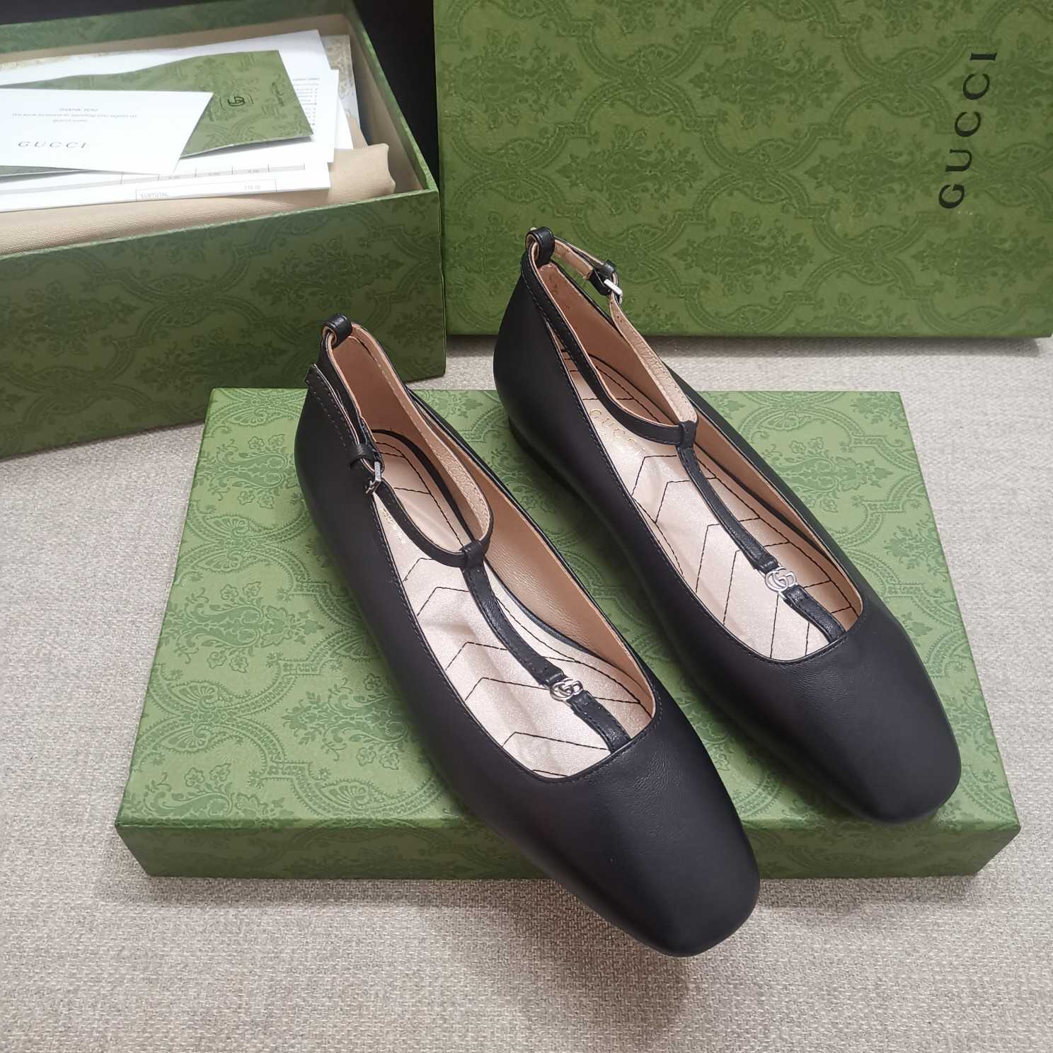 Gucci Women's Ballet Flat With Double G - everydesigner