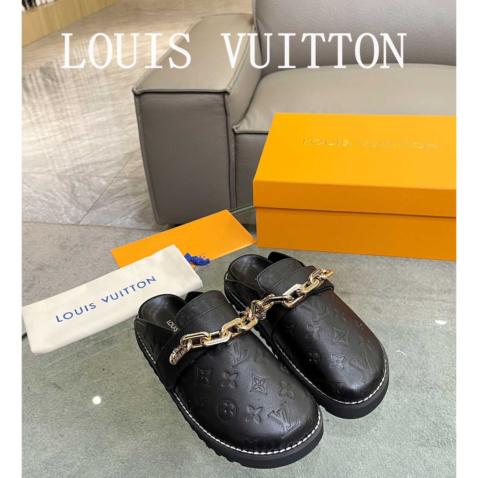 Louis Vuitton Lv Cosy Flat Comfort Clog        1AB3OS - everydesigner