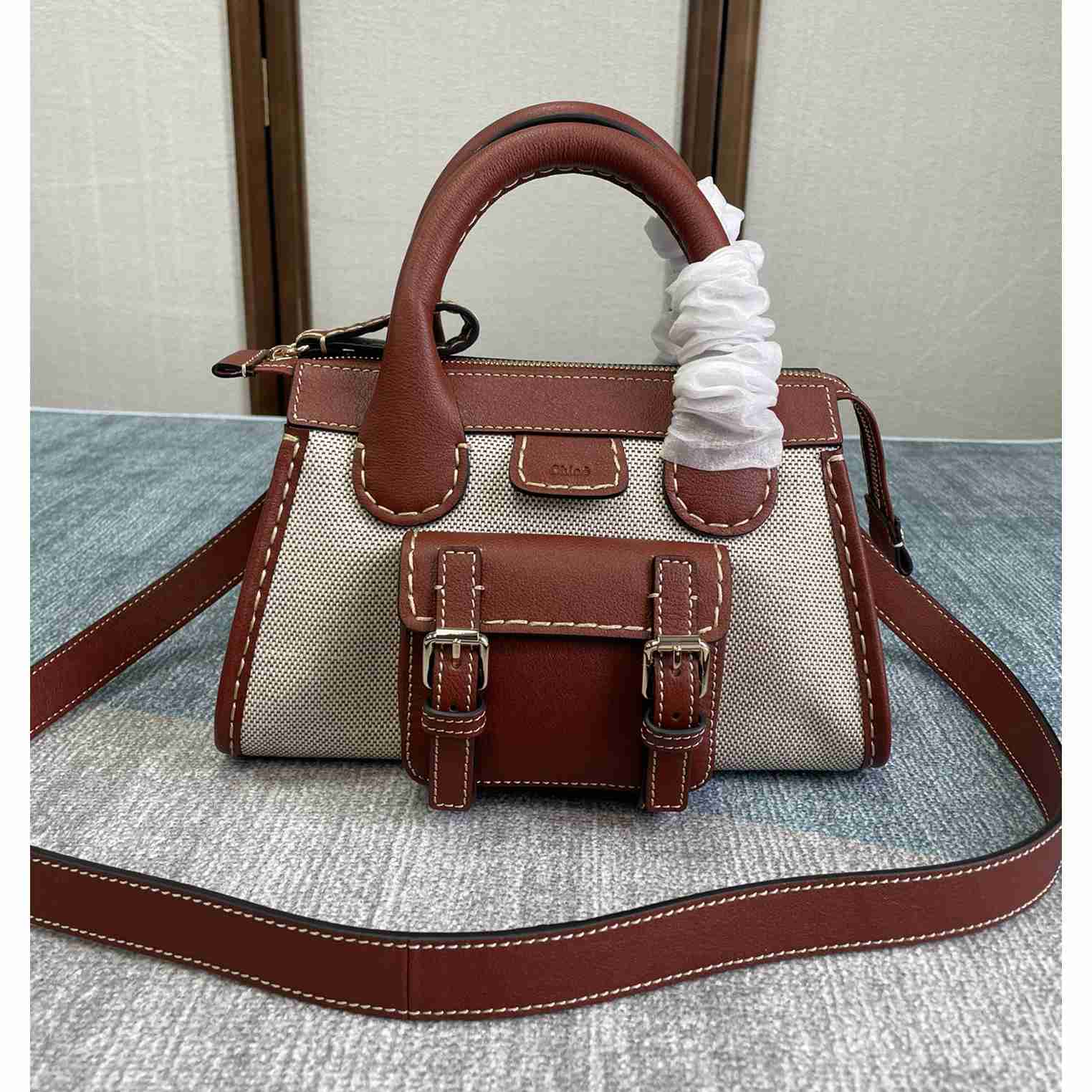 Chloe Edith Beige Brown Mini In Shoulder Bags(26.5-16-11cm) - everydesigner