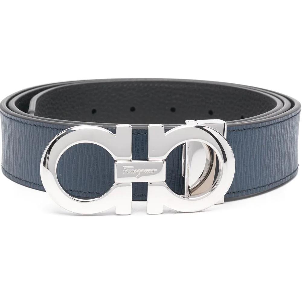 Ferragamo Logo-plaque Leather Belt - everydesigner