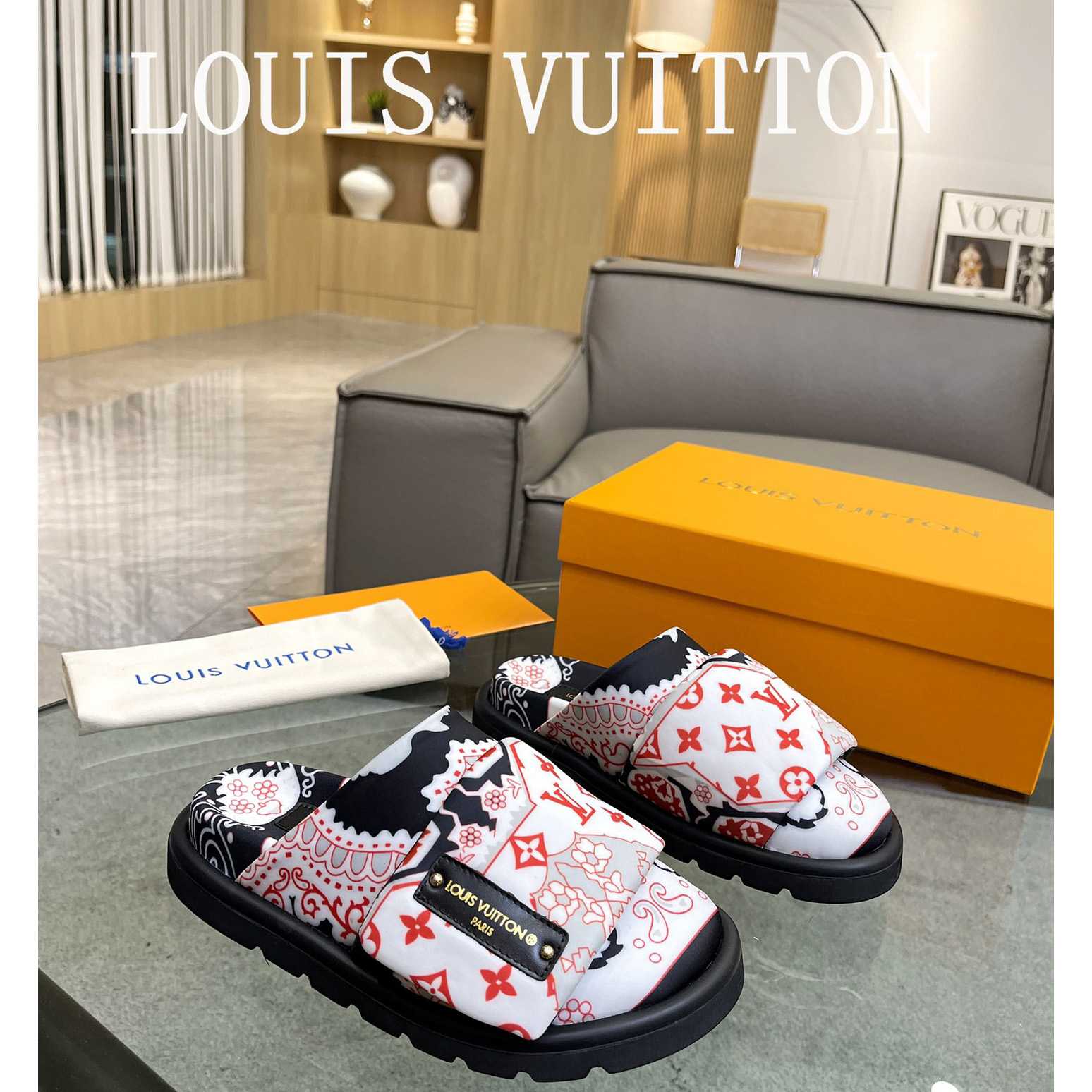 Louis Vuitton Slipper Pillow Flat Comfort Mule       - everydesigner