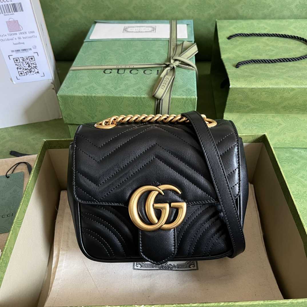 Gucci GG Marmont Mini Shoulder Bag(18-13.5-8cm) - everydesigner