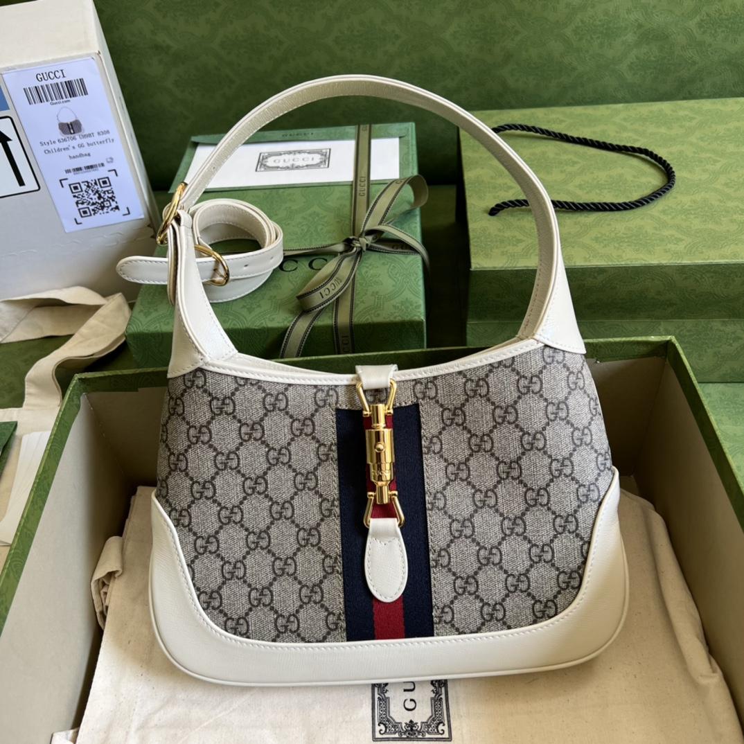 Gucci Jackie 1961 Small Shoulder Bag(28*19*4.5cm)   - everydesigner