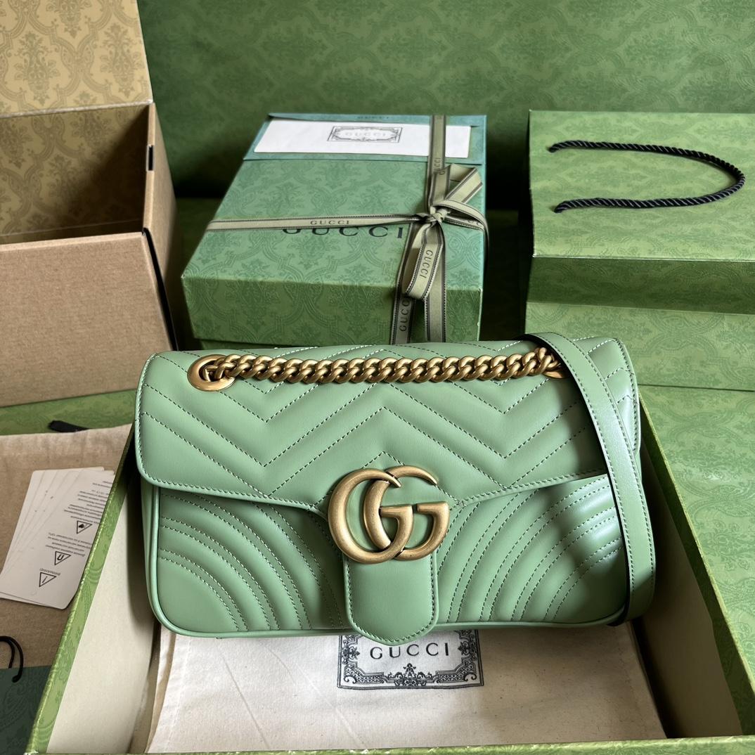 Gucci GG Marmont Small Shoulder Bag(26*15*7cm)   - everydesigner