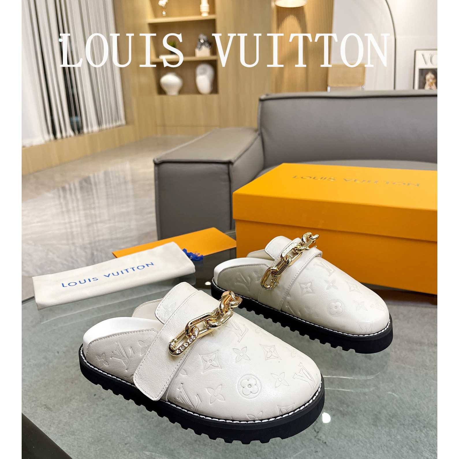 Louis Vuitton Lv Cosy Flat Comfort Clog         - everydesigner