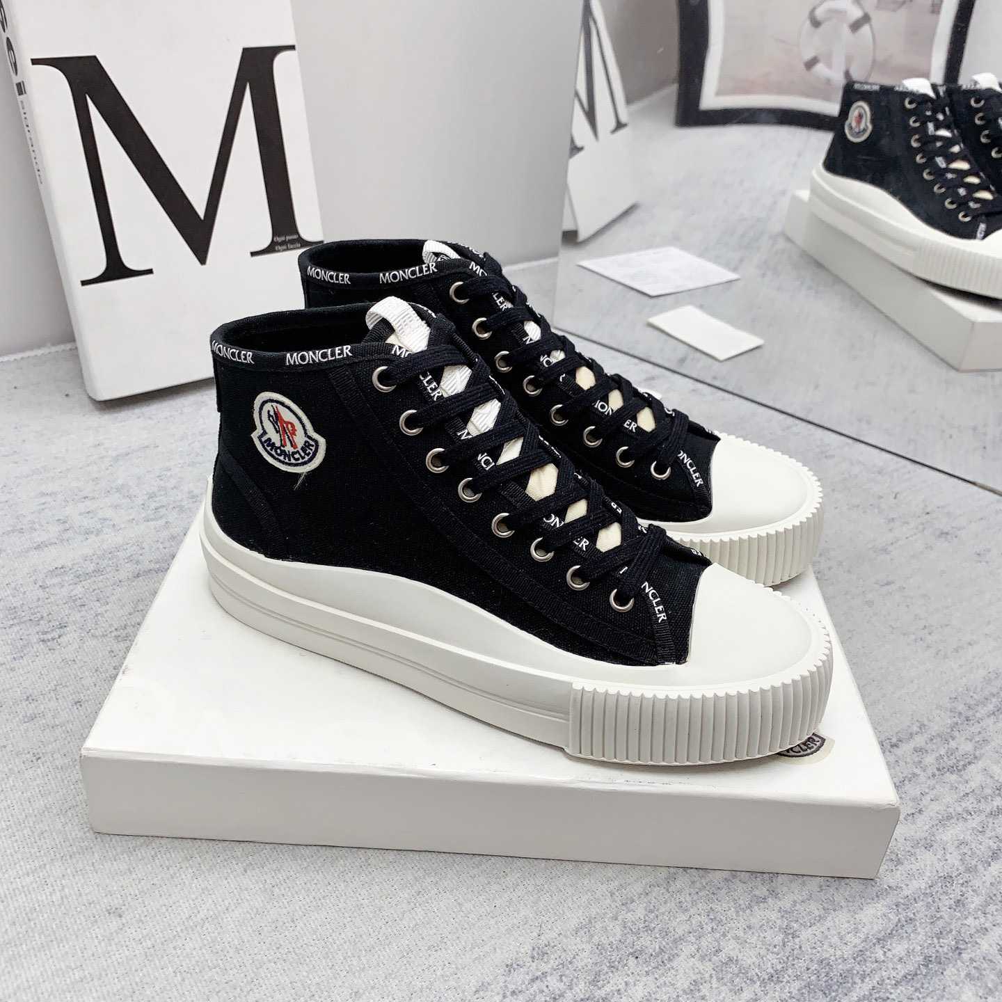 Moncler Black Lissex Sneakers - everydesigner