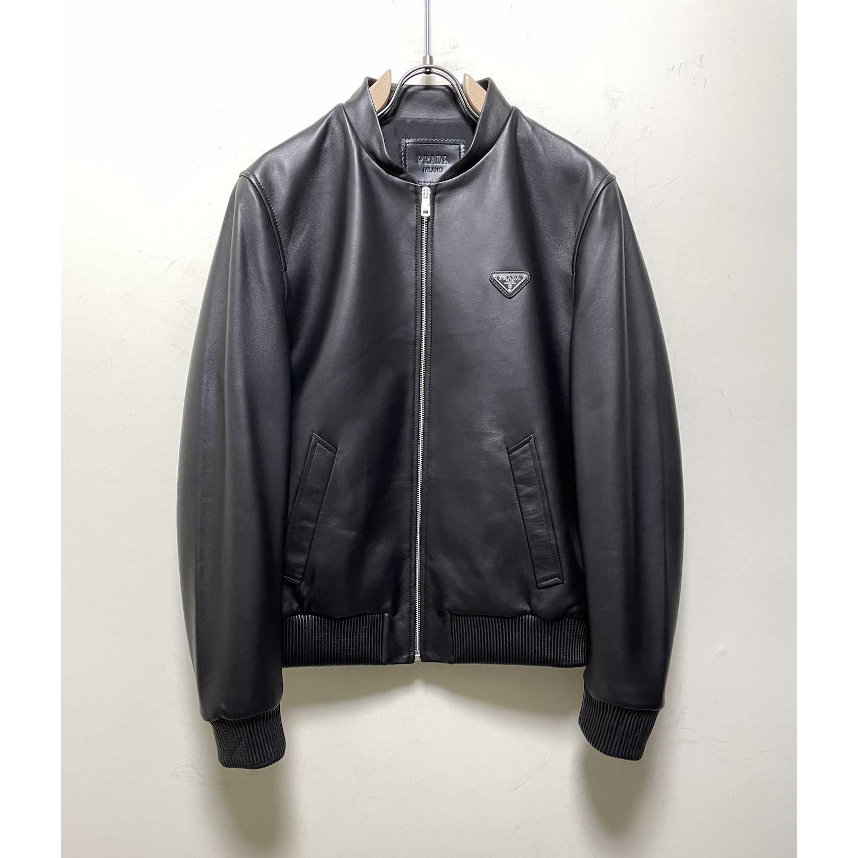 Prada Nappa Leather Bomber Jacket - everydesigner