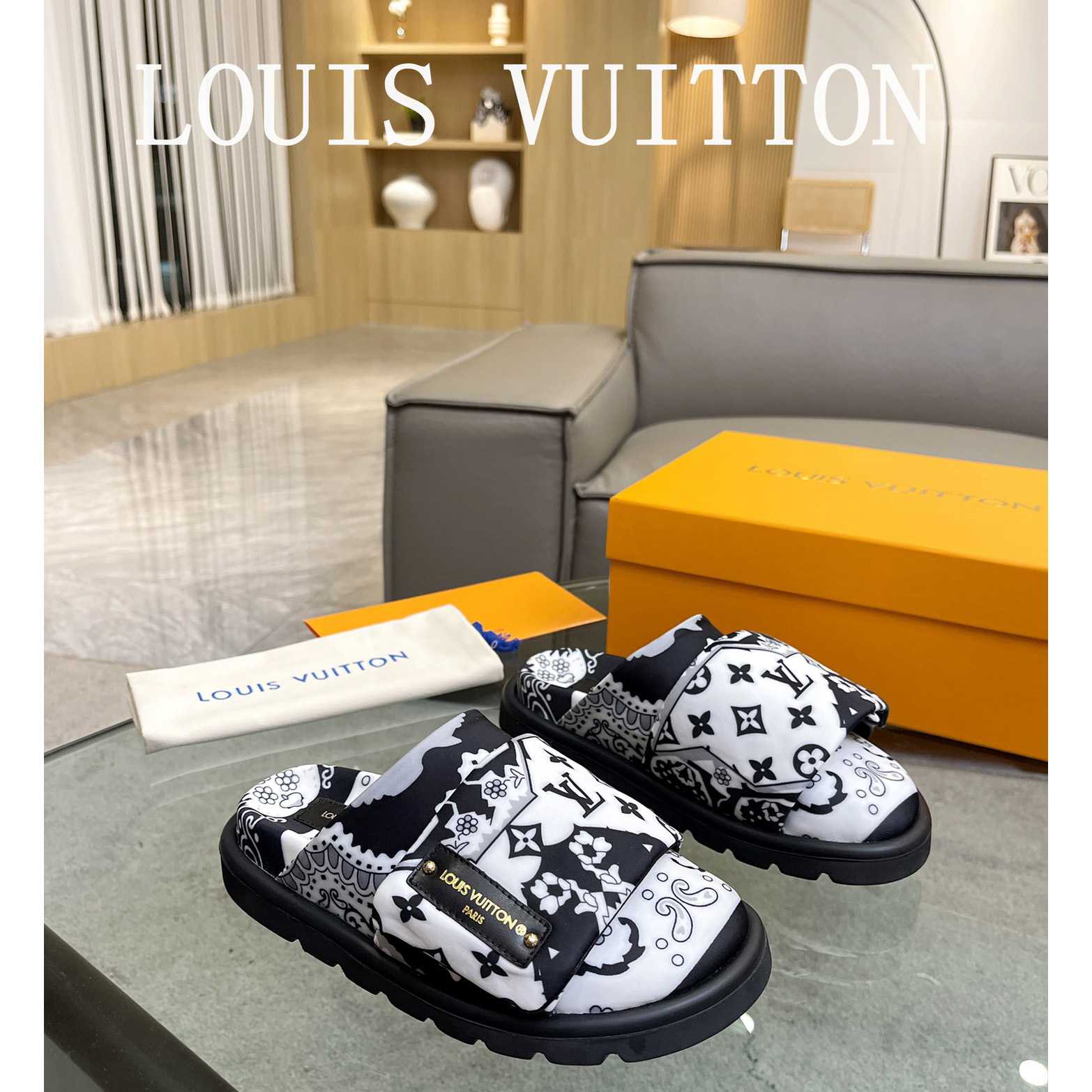 Louis Vuitton Slipper Pillow Flat Comfort Mule       - everydesigner