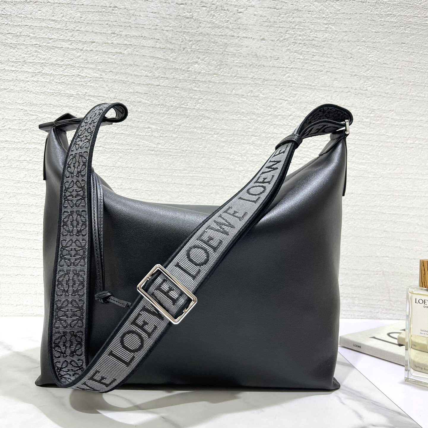 Loewe Cubi Crossbody Bag In Supple Smooth Calfskin And Jacquard - everydesigner