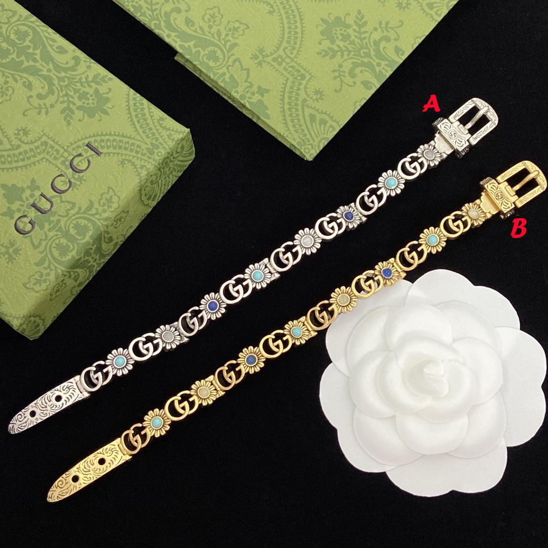 Gucci Double G Flower Bracelet - everydesigner