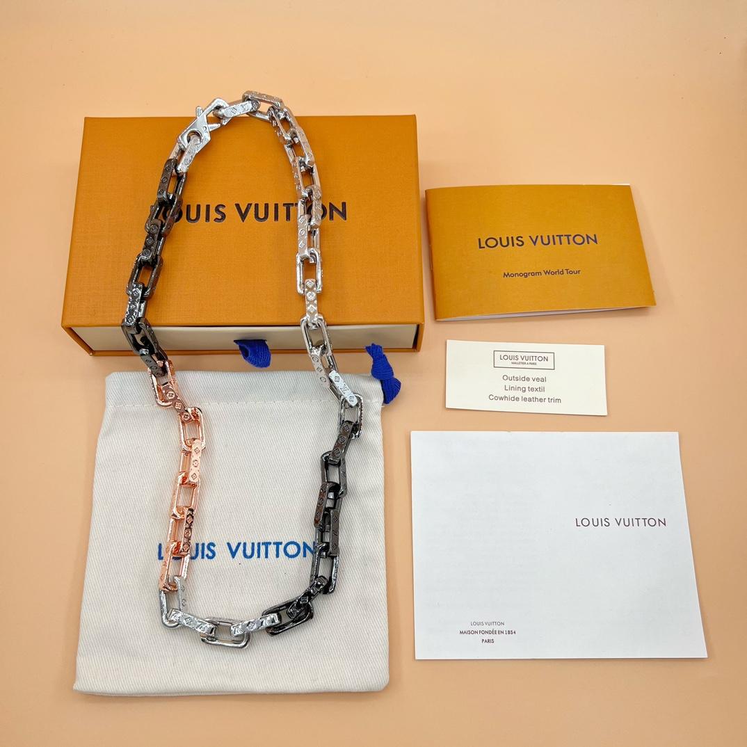 Louis Vuitton Monogram Chain Necklace    M01190 - everydesigner