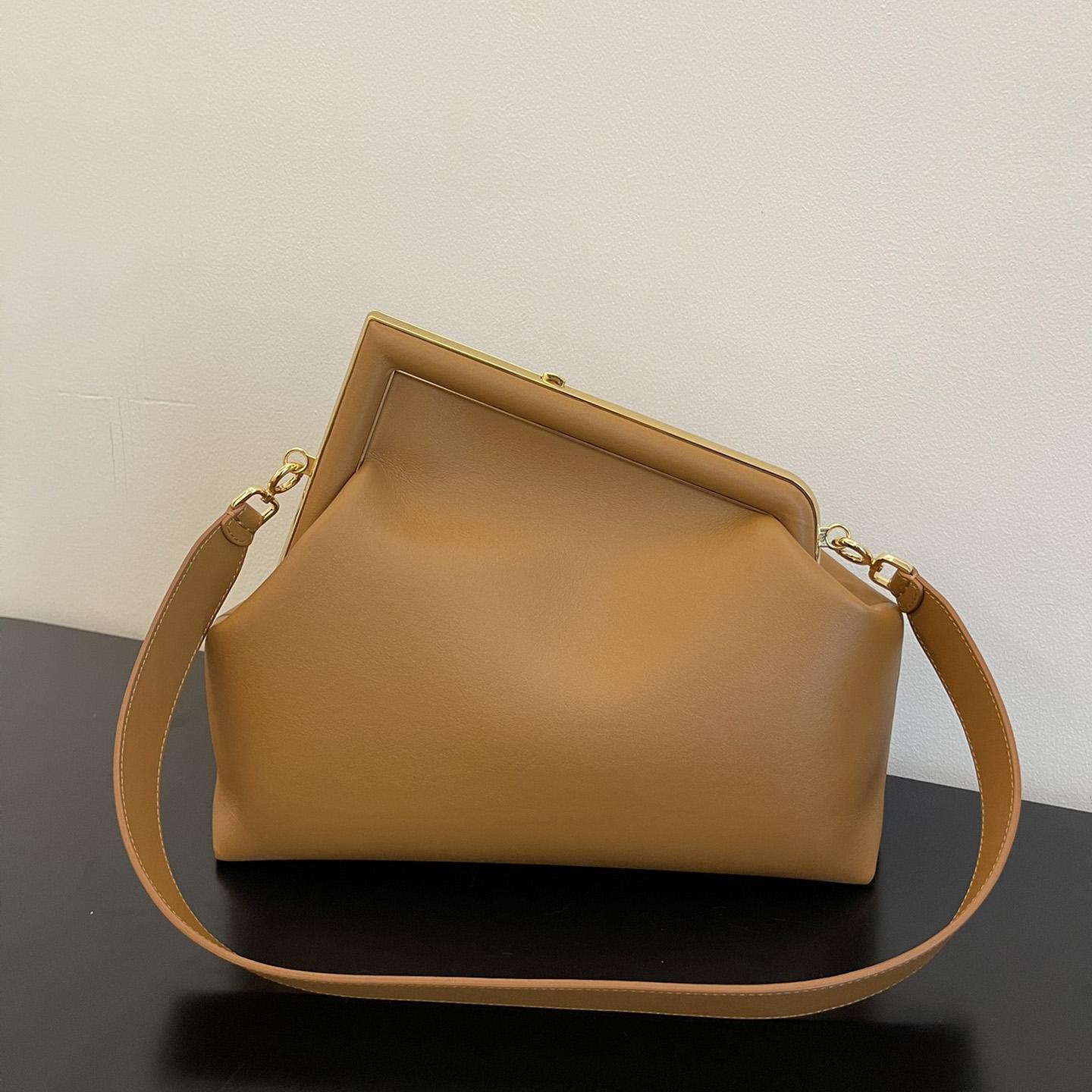 Fendi First Medium Brown Leather Bag - everydesigner