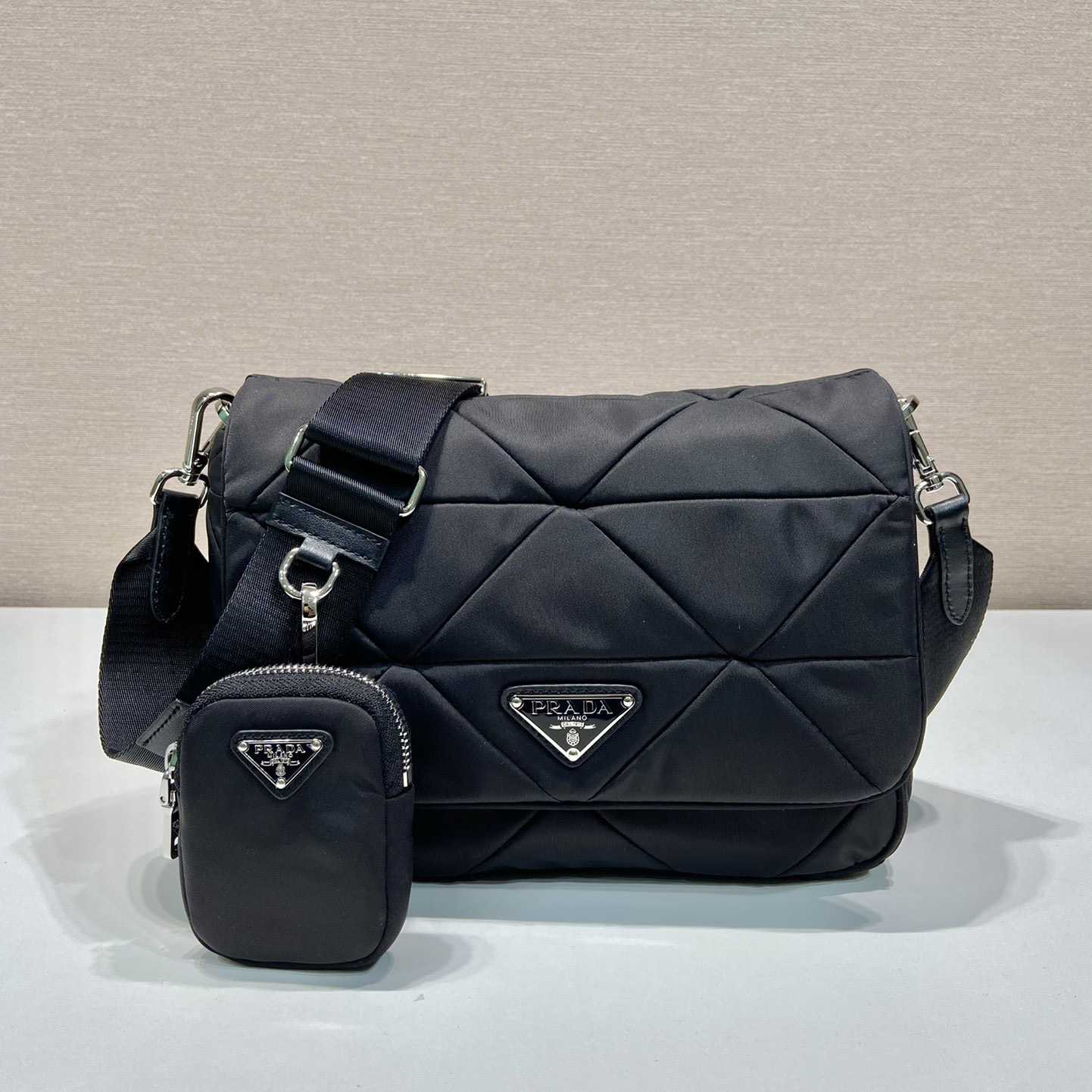 Prada Padded Re-Nylon Shoulder Bag - everydesigner