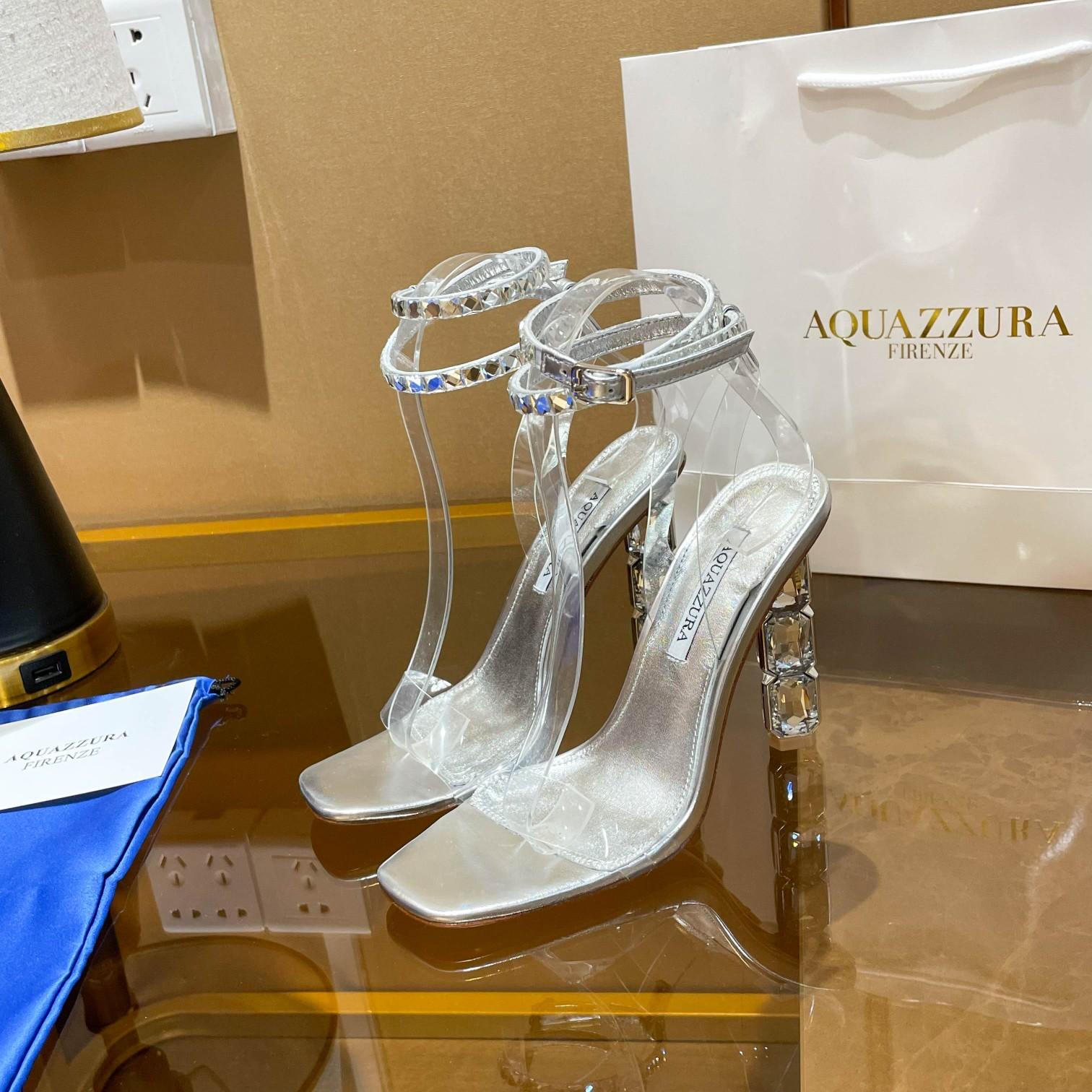 Aquazzura Aura Plexi Sandal 105 - everydesigner