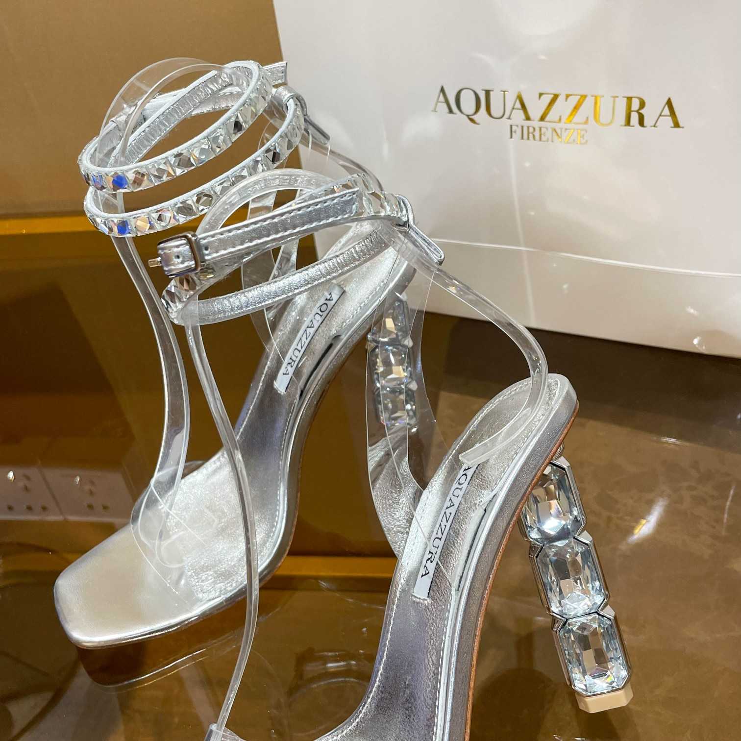 Aquazzura Aura Plexi Sandal 105 - everydesigner