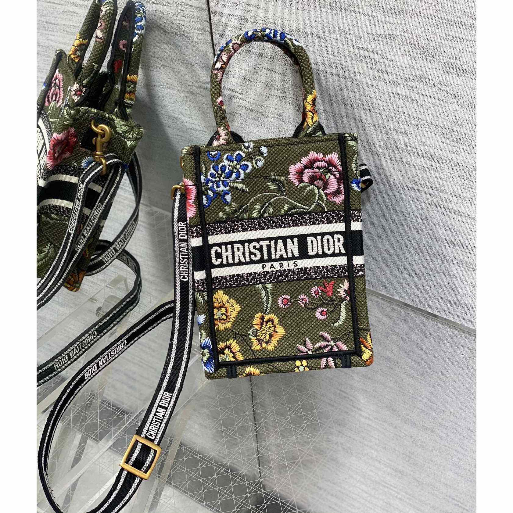 Dior Mini Dior Book Tote Phone Bag - everydesigner