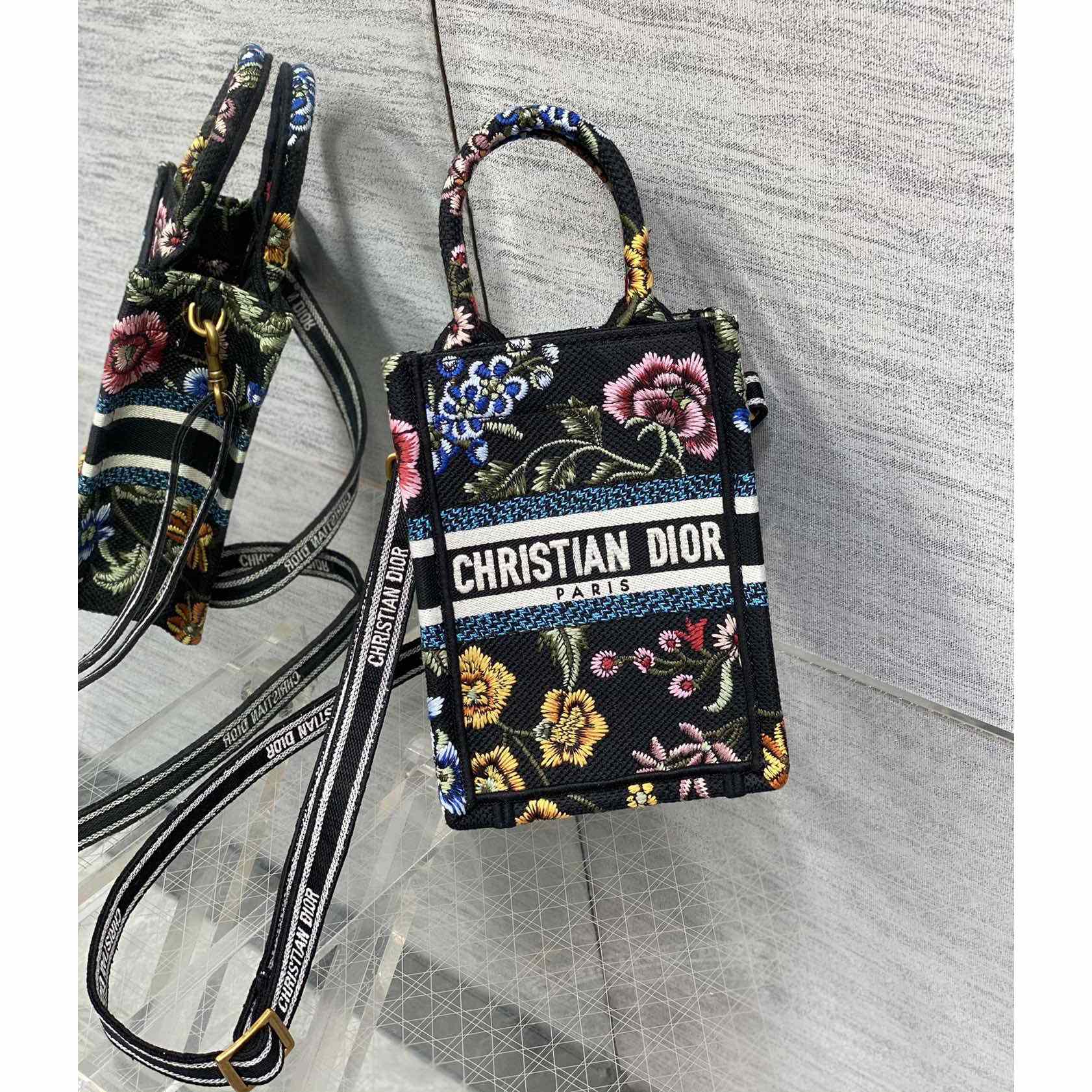 Dior Mini Dior Book Tote Phone Bag - everydesigner