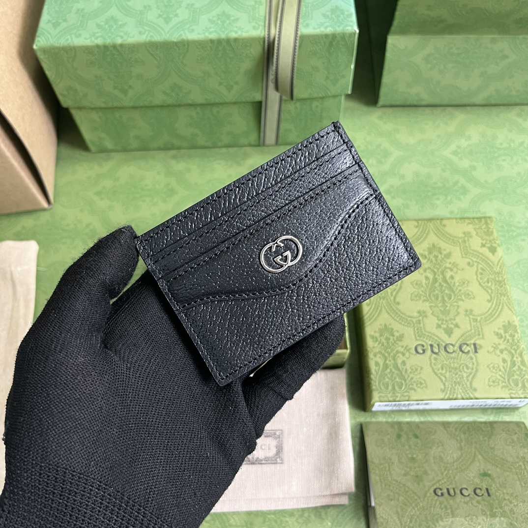 Gucci Card Case With Interlocking G(10-7cm)    - everydesigner