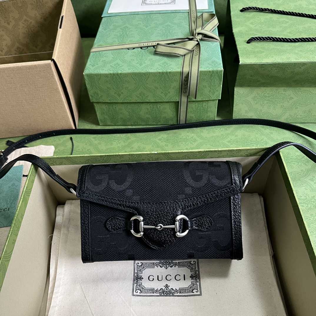 Gucci Horsebit 1955 Jumbo GG Mini Bag(18-12-5cm) - everydesigner