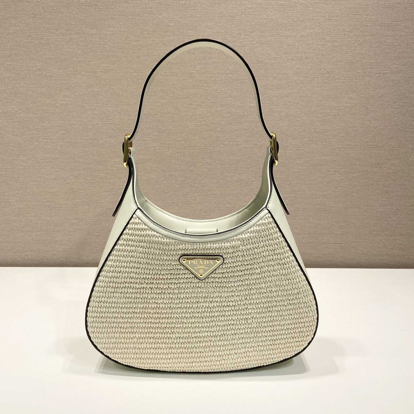 Prada Fabric And Leather Shoulder Bag - everydesigner