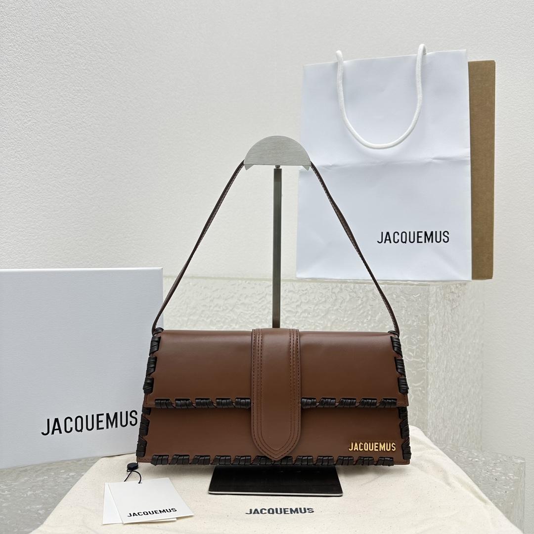 Jacquemus Le Bambino Long Lacet Long laced Flap Bag(28x13.5x6cm) - everydesigner