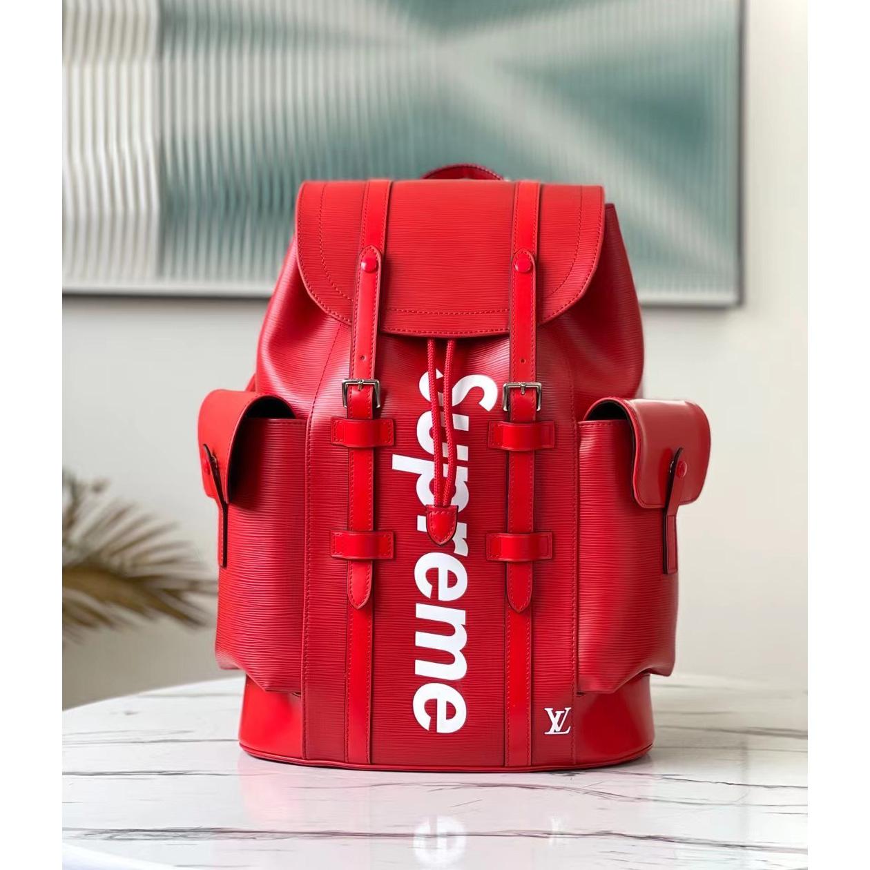 Louis Vuitton x Supreme Christopher Backpack (26*47*13cm) - everydesigner