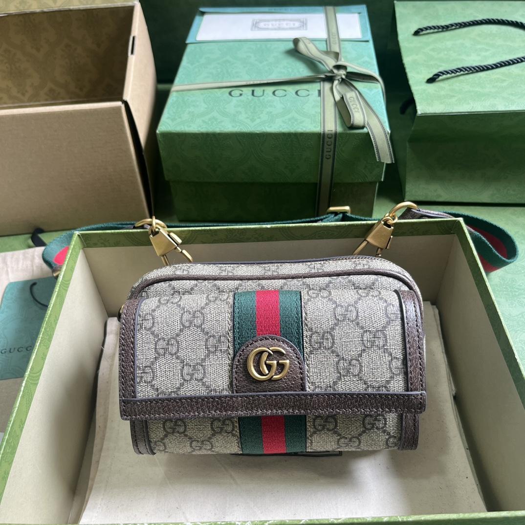 Gucci Ophidia GG Mini Bag(20-12.5-9cm)    - everydesigner