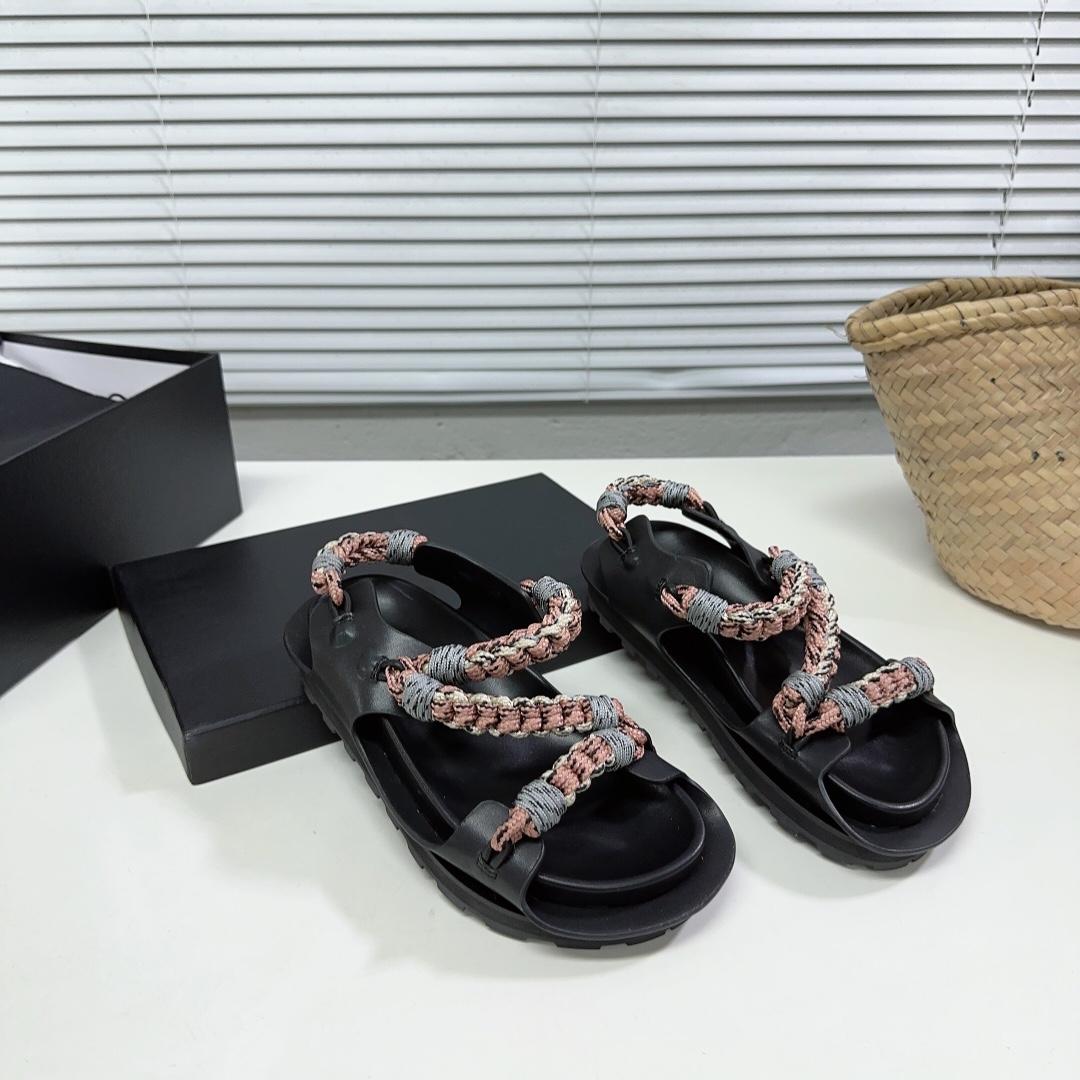 JIl Sander Leather Sandals - everydesigner
