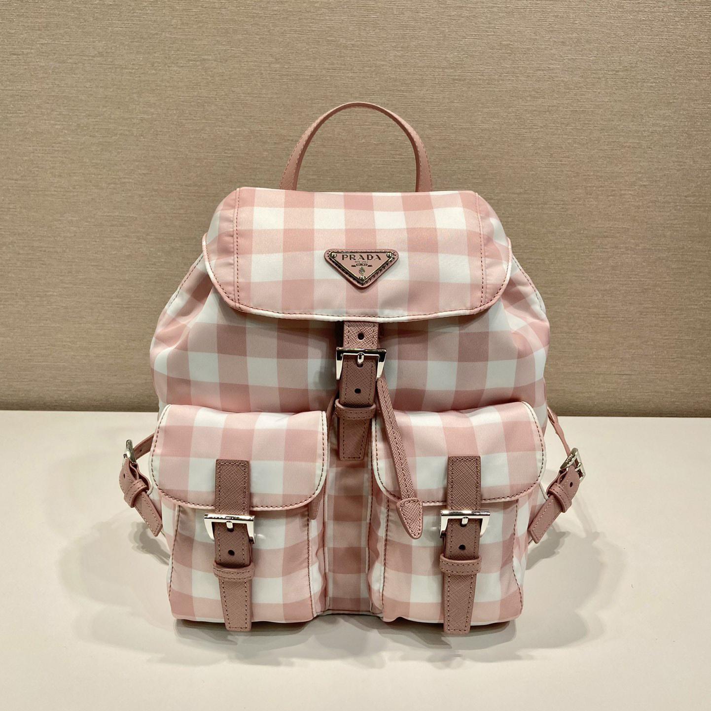 Prada Small Printed Re-Nylon Backpack - everydesigner