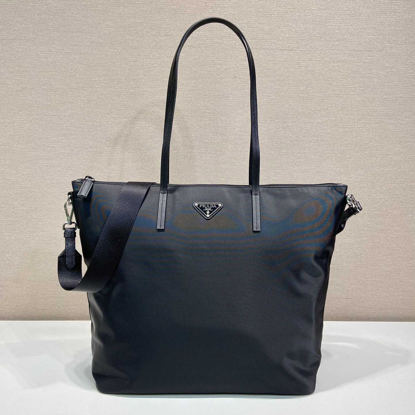 Prada Re-Nylon And Saffiano Leather Tote Bag - everydesigner