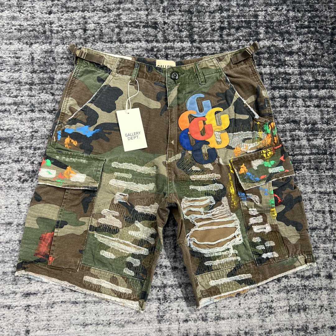 Gallery Dept G Patch Camo Cargo Shorts   629 - everydesigner