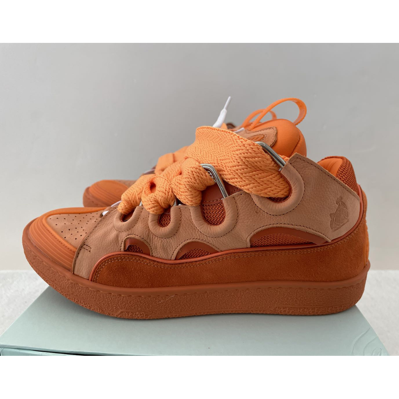 Lanvin Leather Curb Sneakers - everydesigner