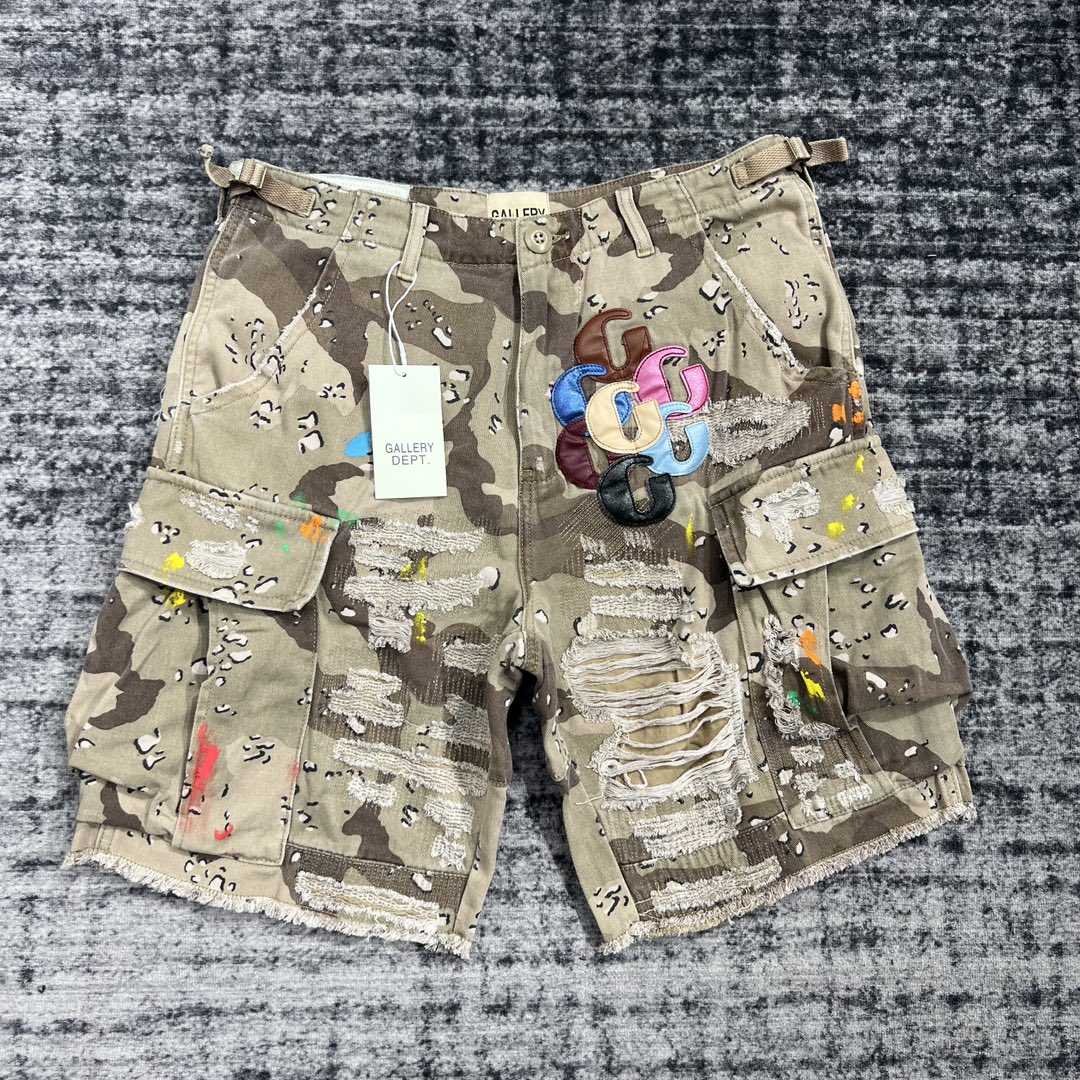 Gallery Dept G Patch Camo Cargo Shorts   630 - everydesigner