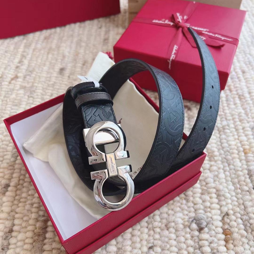 Ferragamo Reversible Leather Belt - everydesigner