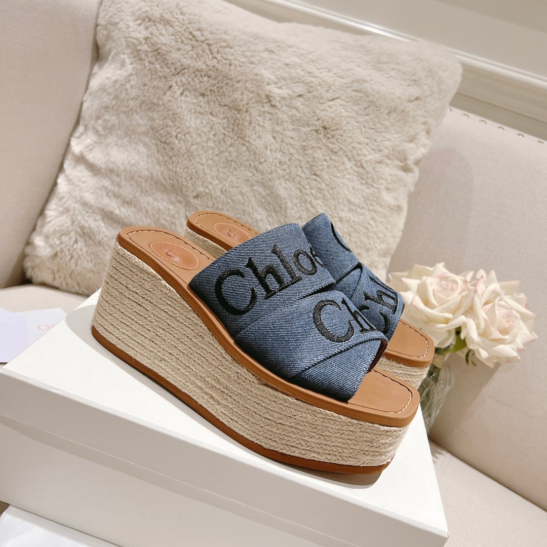 Chloe Woody Wedge Espadrille - everydesigner